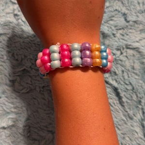 pony bead cuff bracelet