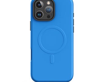 iPhone Hülle in Kobalt Blau: MagSafe kompatibel, minimalistisch matte Oberfläche