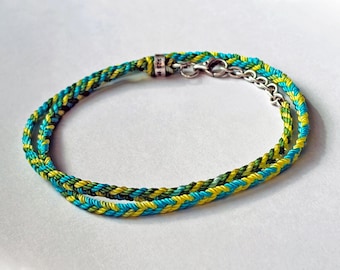 braided sterling anklet