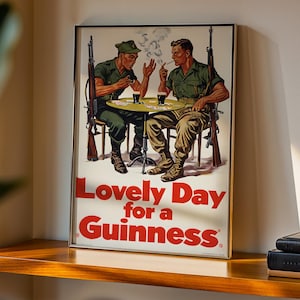 Beer Wall Art - Guinness Vintage Poster | Custom Art Print | Home Decor Wall Art Gift | DIGITAL DOWNLOAD, PRINTABLE Wall Art
