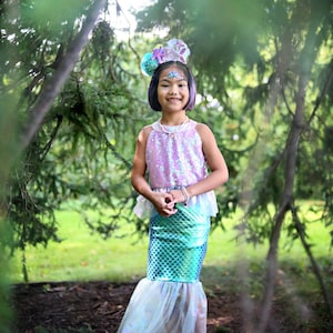 Mermaid Dress Up for Kids, mermaid dress, kids mermaid costume, kids mermaid dress, blue mermaid dress