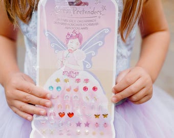 Kids Sticker Earrings, Stick on Earrings for kids, pretend Jewelry, Sticker Earrings