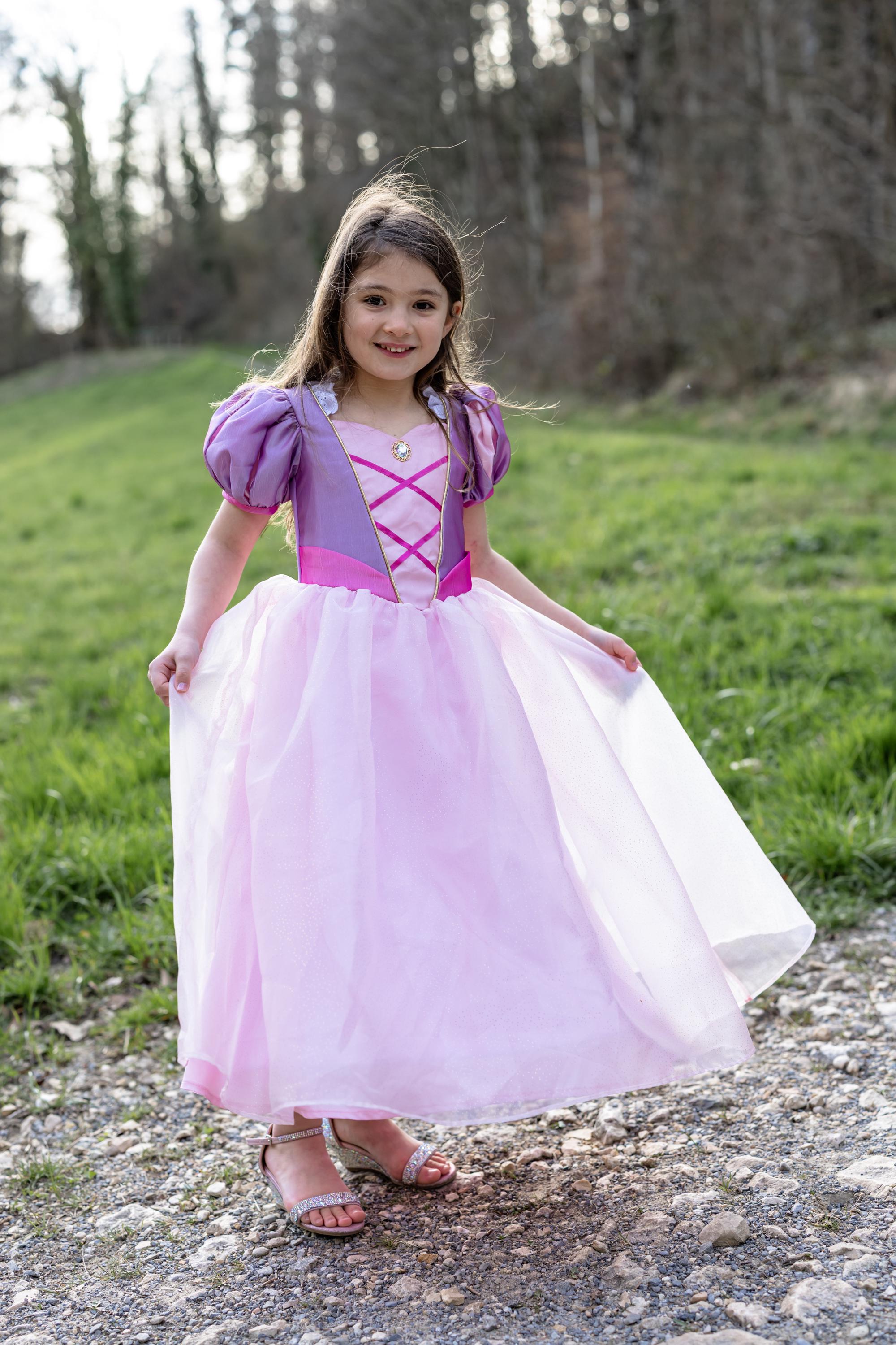 Tower Princess Princess dress, Purple & Pink Fairytale Gown, kids dressup, kids Princess costume