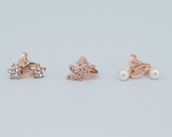 Boutique Dazzle Clip On Earrings, Butterfly Clip On Earrings, Kids clip on earrings, earrings for kids