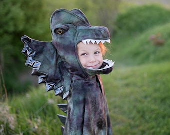 Dinosaur Costume with Claws, Dinosaur cape for kids, halloween Dino cape for dinosaur triceratops costume, kids dinosaur costume