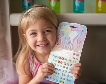 Kids Sticker Earrings, Stick on Earrings for kids, pretend Jewelry, Sticker Earrings