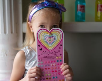 Kids Sticker Earrings, Stick on Earrings for kids, pretend Jewelry, Sticker Earrings
