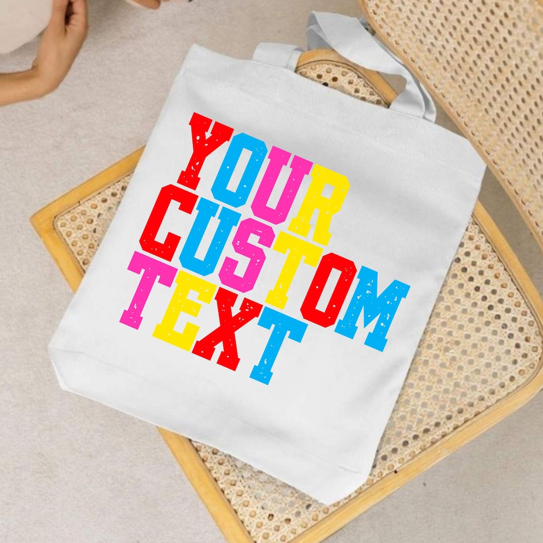Custom Logo Canvas Tote Bag: Personalized Business & Team Gifts - Etsy