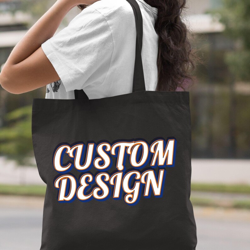 Custom Logo Canvas Tote Bag: Personalized Business & Team Gifts - Etsy