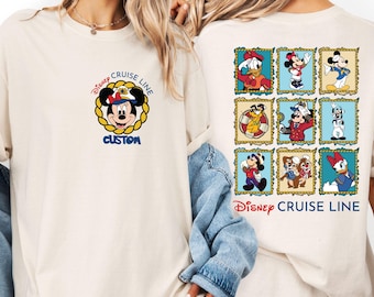 Custom Disney Cruise Shirt for Family Vacation, Personalized Nautical Trip 2026 Tee