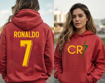 Cristiano Ronaldo CR7 Hoodie, Soccer Fan Sweatshirt