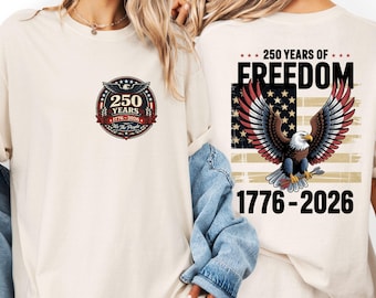 250 Years of Freedom T-Shirt, American Eagle Semiquincentennial Tee