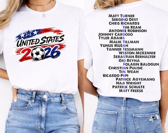 USA Soccer 2026 Roster T-Shirt - USMNT Fan Apparel
