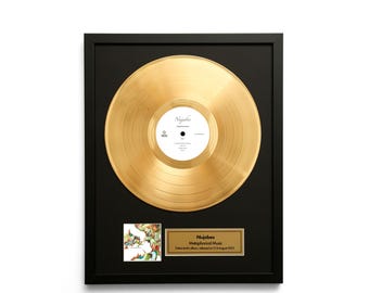 Nujabes – Metaphorical Music – Gold Vinyl LP Record Album Wall Art – Framed Music Decor