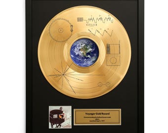 Voyager Golden Record Wall Art – NASA Space Decor | Science & Astronomy Gift