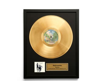 Fleetwood Mac – Rumours – Gold Vinyl LP Record Album Wall Art – Framed Music Decor