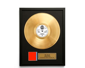 Dire Straits – Making Movies – Gold Vinyl LP Record Album Wall Art - Framed Music Decor