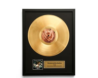 Florence and the Machine – Lungs – Gold Vinyl Record Wall Art – Framed Music Decor