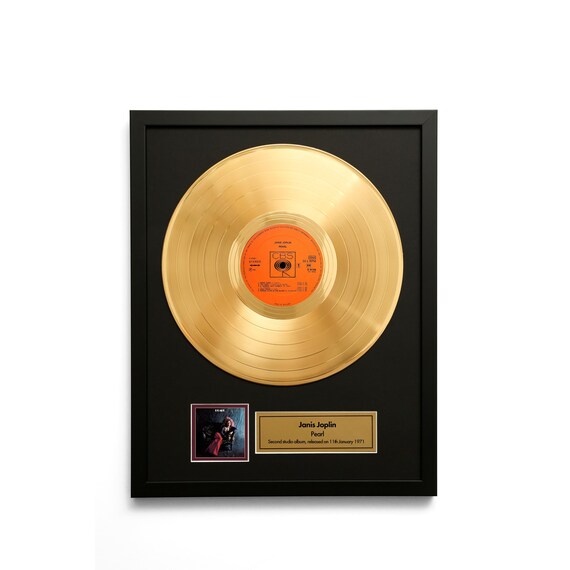 Janis Joplin – Pearl – Gold Vinyl LP Record Album Wall Art - Etsy