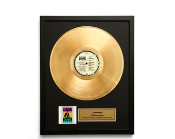 Tom Petty – Full Moon Fever – Gold Vinyl LP Record Album Wall Art – Framed Music Decor