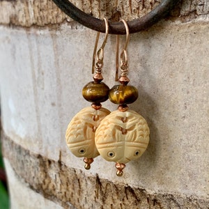 Tiger Fishies Mermaid Earrings