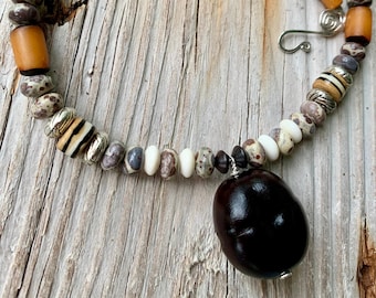 Ocean Treasure Mary's Bean Seabean Necklace