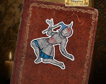 Ships from USA - Medieval Knight Die-Cut Stickers