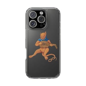Medieval Cat Phone Case - Lute-Playing Marginalia Cat - Funny Gothic Art iPhone Samsung Cover - Quirky Music Lover Gift