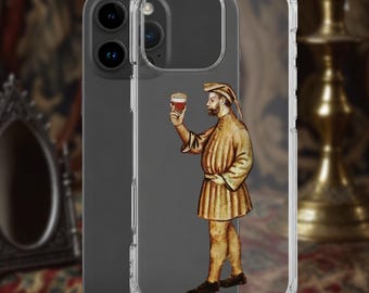 Medieval Beer Phone Case – Funny Historical Art iPhone Case – Quirky Pub Lover Gift – Medieval Manuscript Phone Cover