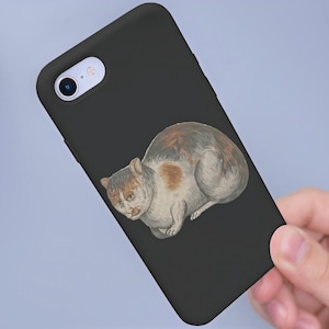 Grumpy Medieval Cat - Marginalia Cat Phone Case - Illuminated Cat Gift - Cat-Themed Snap Cases - Cute Cat Phone Cover - Animal Lover Gift