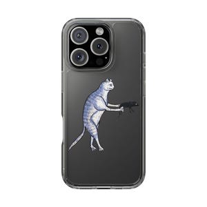 Rat Arrest - Medieval Cat Phone Case - Funny Manuscript Animal Art - Quirky Phone Cover - Vintage Illustration Gift for Cat Lovers