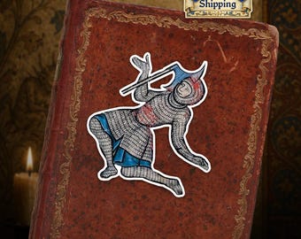 Ships from EU - Medieval Knight Vinyl Kiss-Cut Sticker