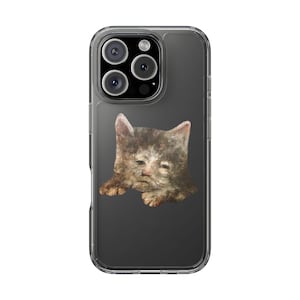 Melancholy Cat Blob - Sad Medieval Painting Cat Phone Case - Weird Art for Weird Souls - Gift for Cat Lovers
