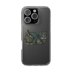 Grinning Medieval Cat Phone Case - Funny Gothic Marginalia Art Cover for iPhone and Samsung