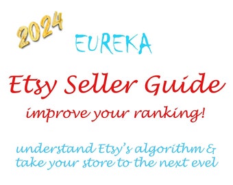 Etsy Shop Help 2024 - Etsy Seller Guide Handbook, Rank on Etsy & Make Money on Etsy