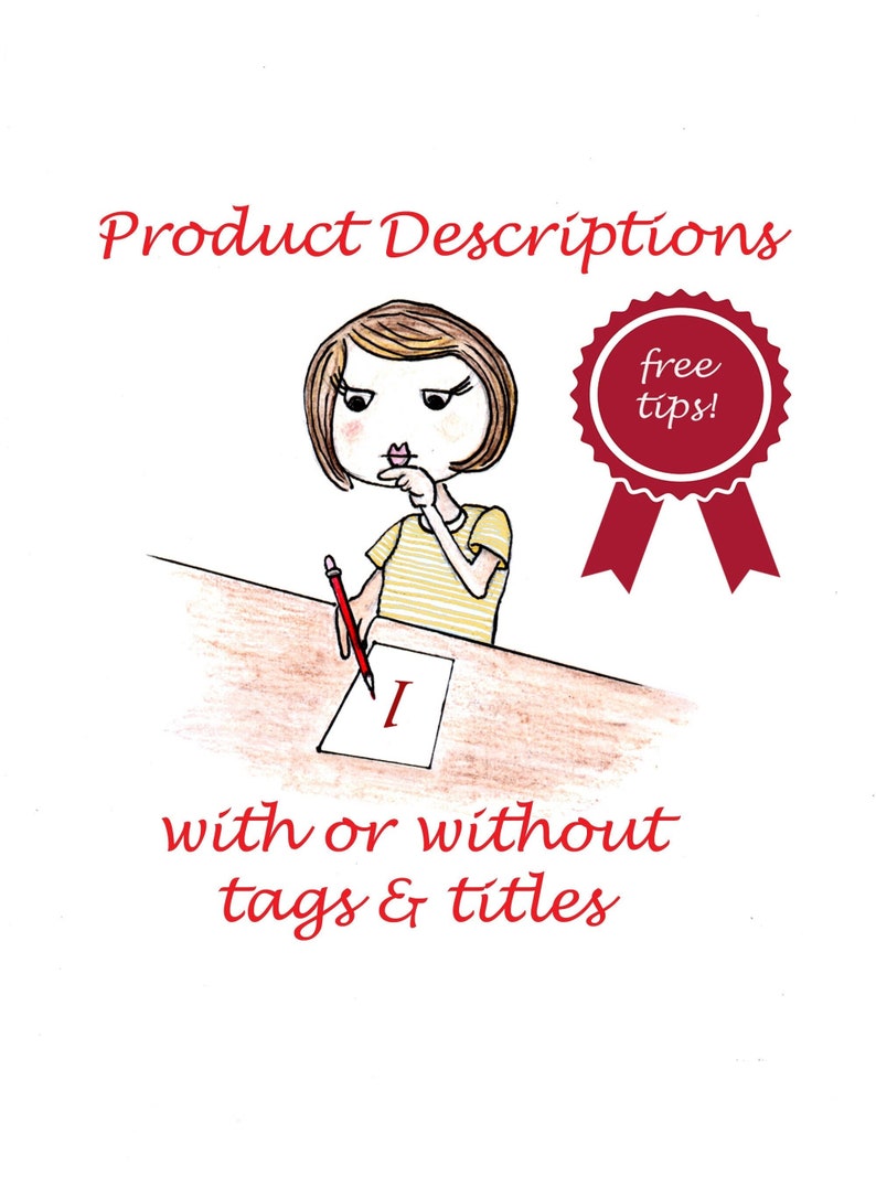 1 Product Description Title and Tags Etsy Shop Help with Listings, Copywriting Services & SEO Relevancy image 1