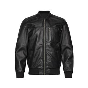 Chaqueta de cuero hecha a mano para hombre, chaqueta de cuero de oveja negra, chaqueta de cuero de moda para hombre, chaqueta de cuero de cartero para hombre