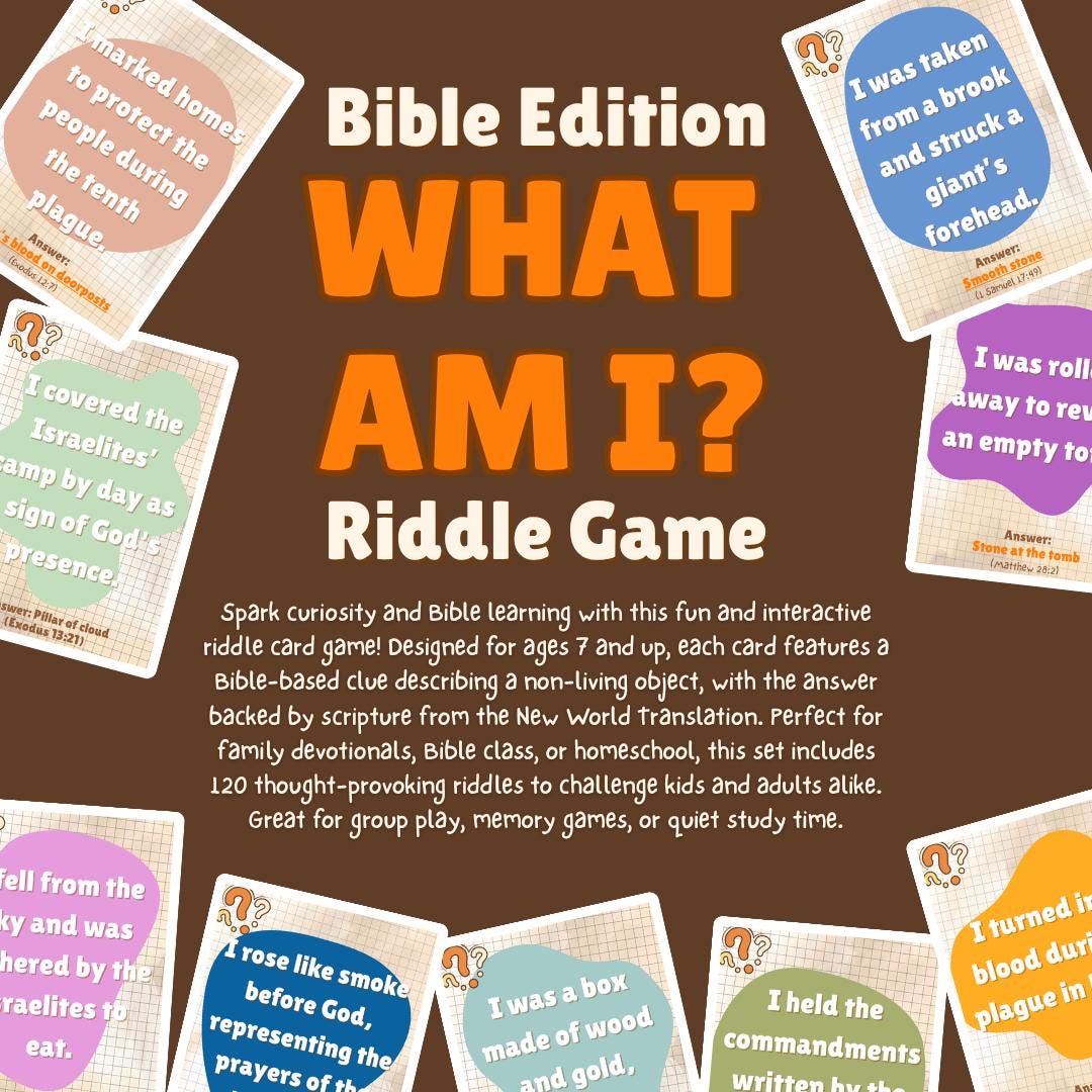 Bible Riddle Game: 