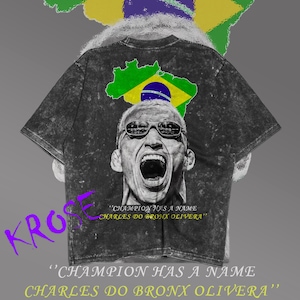 Charles Oliveira MMA T-Shirt: Brazilian Fighter Tee - KroseWear