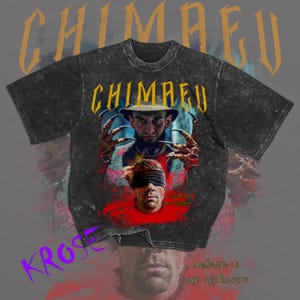 Khamzat Chimaev halloween shirt | khamzat chimaev custom T-shirt | Fighter shirt | black & washed gray oversize | MMA tee | khamzat |