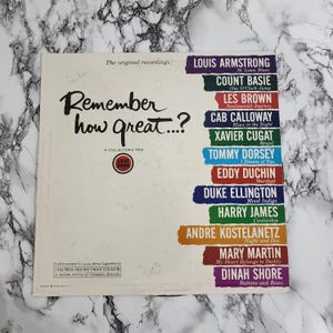 Remember How Great... Vinyl LP – Columbia Lucky Strike Promo – JazzBig Band Legends