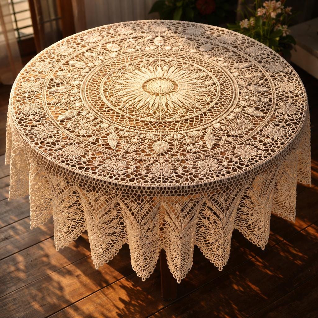 Napperon en laine : maison et deco textiles tapis par la boutique de nadeige
