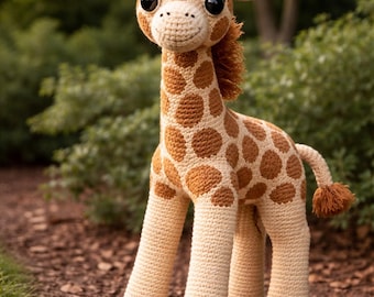 Realistic Giraffe Crochet Pattern | Safari Nursery Decor (PDF Download)