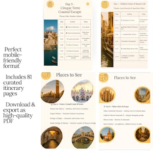 Italy Travel Itinerary 10 Days – PDF Guide for Rome, Florence, Venice | Instant Download