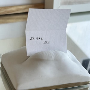 Poème, lettre & carte personnalisés à la machine à écrire