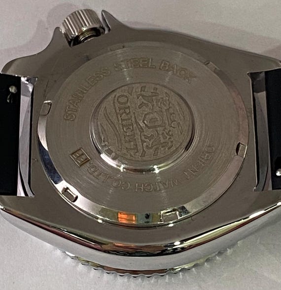 Refurbished Orient Diver Style Automatic Green Di… - image 5