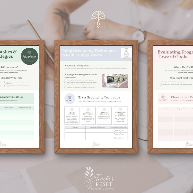 Executive Functioning Workbook | Mega Activity Bundle | Teacher Wellbeing | Coaching | Performance | Leadership | Student Resource | Course image 3