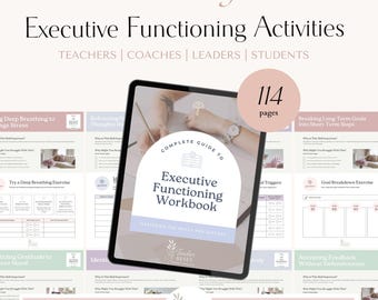 Executive Functioning Workbook | Mega Activity Bundle | Teacher Wellbeing | Coaching | Performance | Leadership | Student Resource | Course