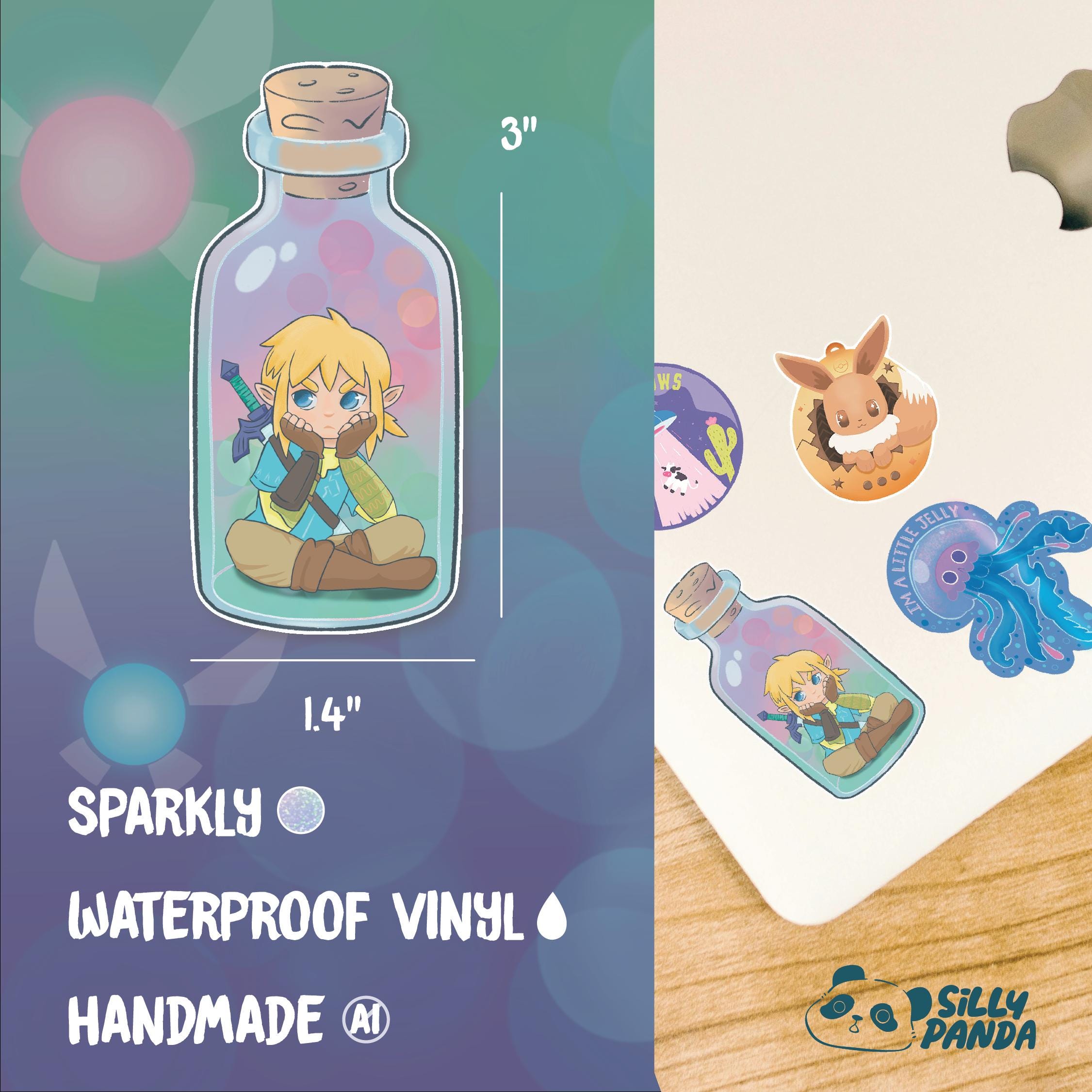 Breath of the Wild / Sparkly Link Sticker / Gamer Sticker / the Legend ...
