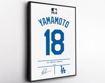 Yoshinobu Yamamoto Digital Poster for Sports Fan Wall Art for